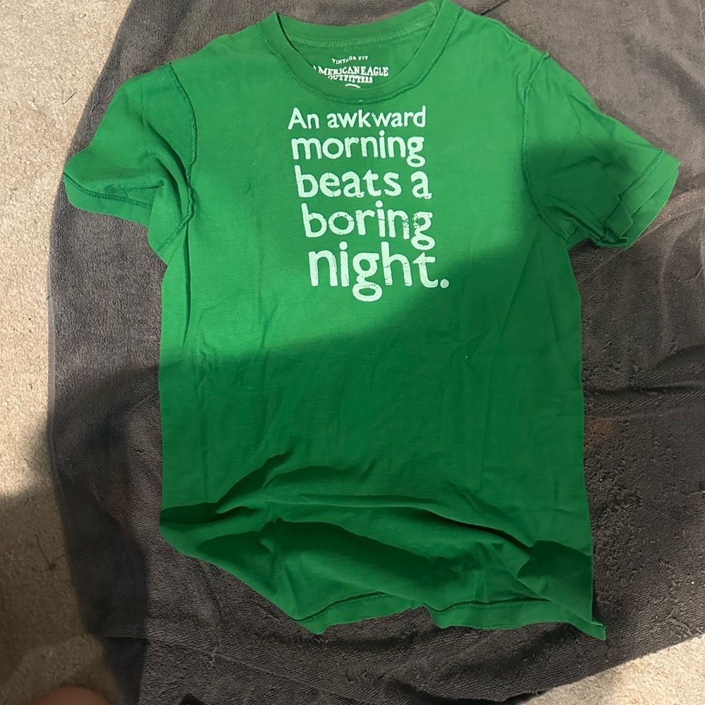Green humor tee
